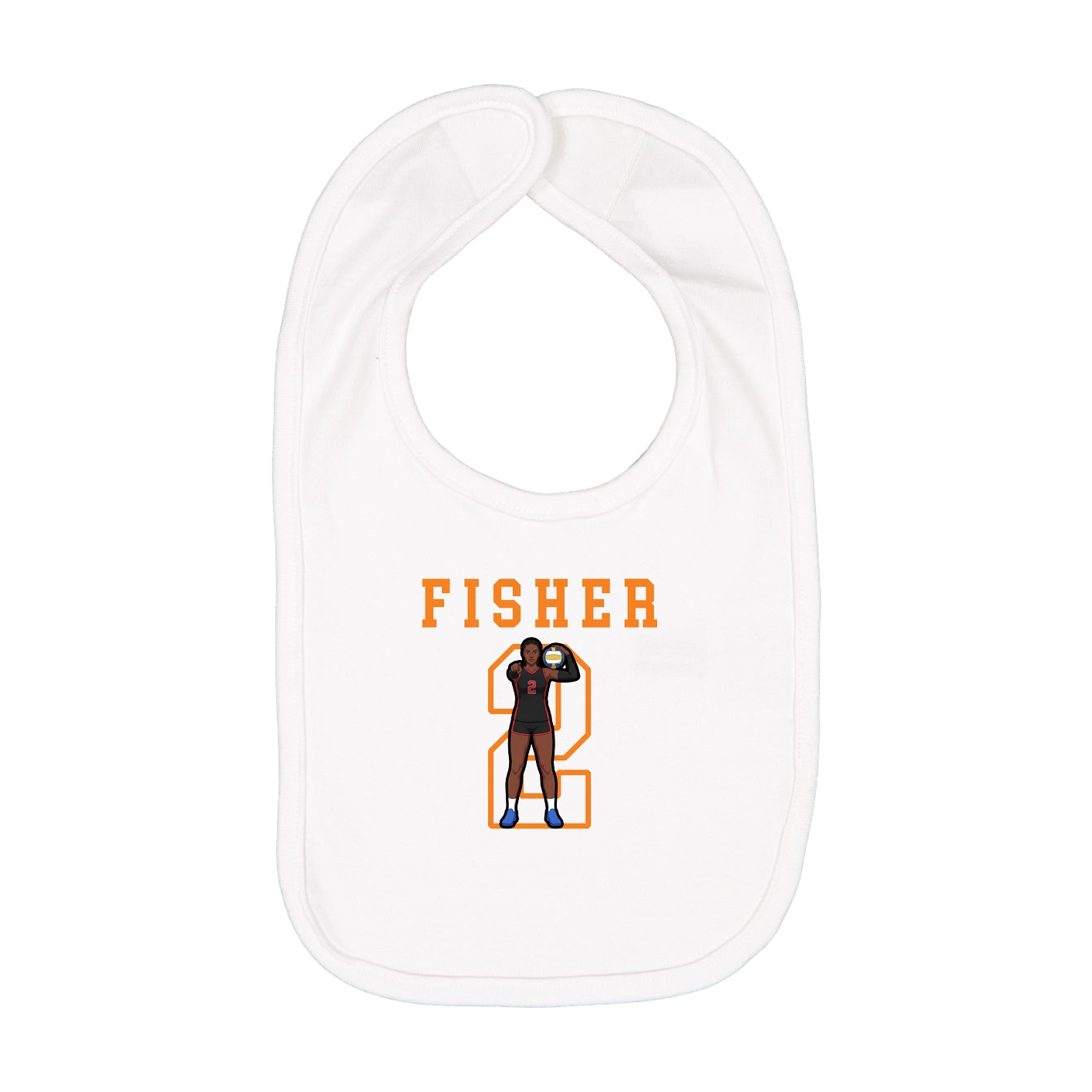 Infant Bib — Shirsey in White