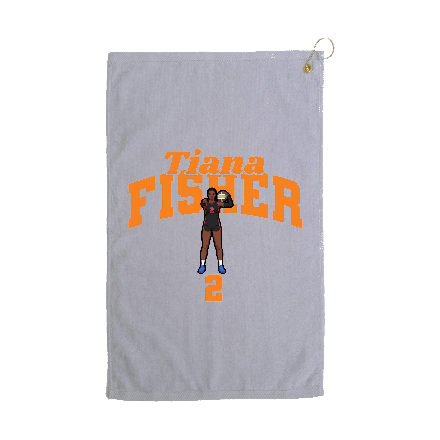 Golf Towel — Signature Arch in Grey