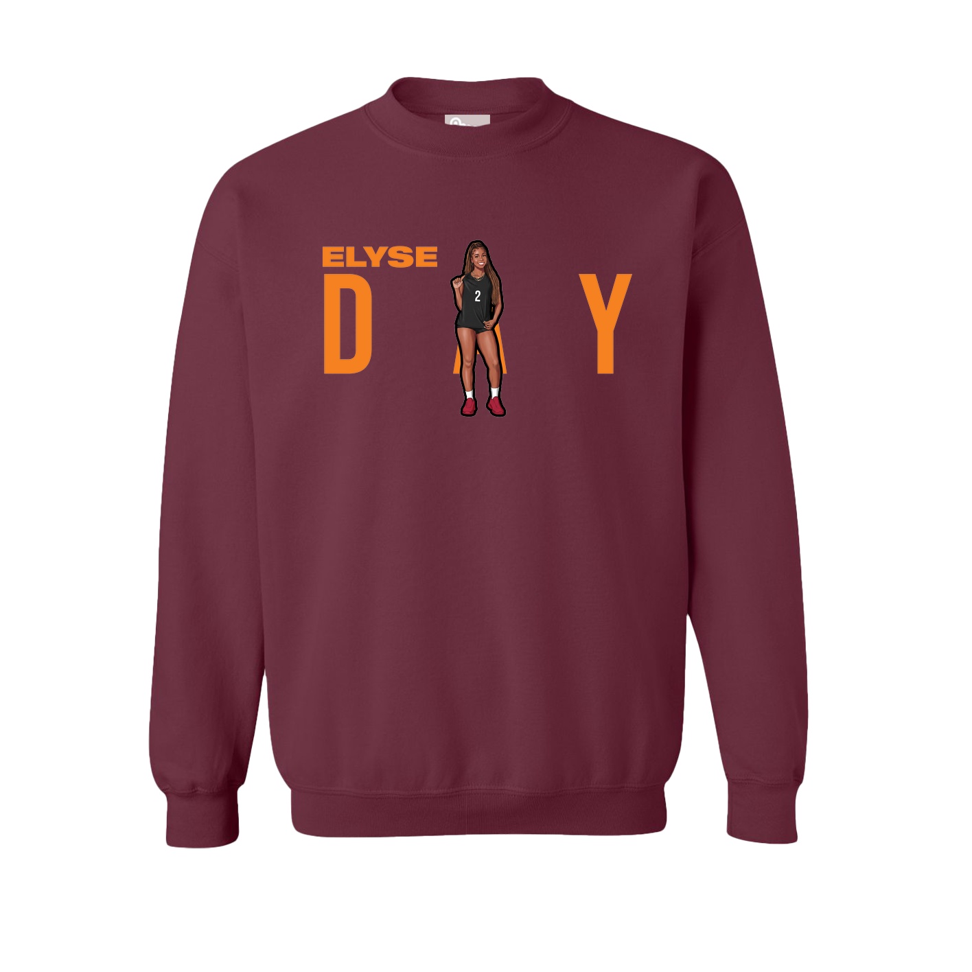 Fleece Crew — Player Name in Maroon