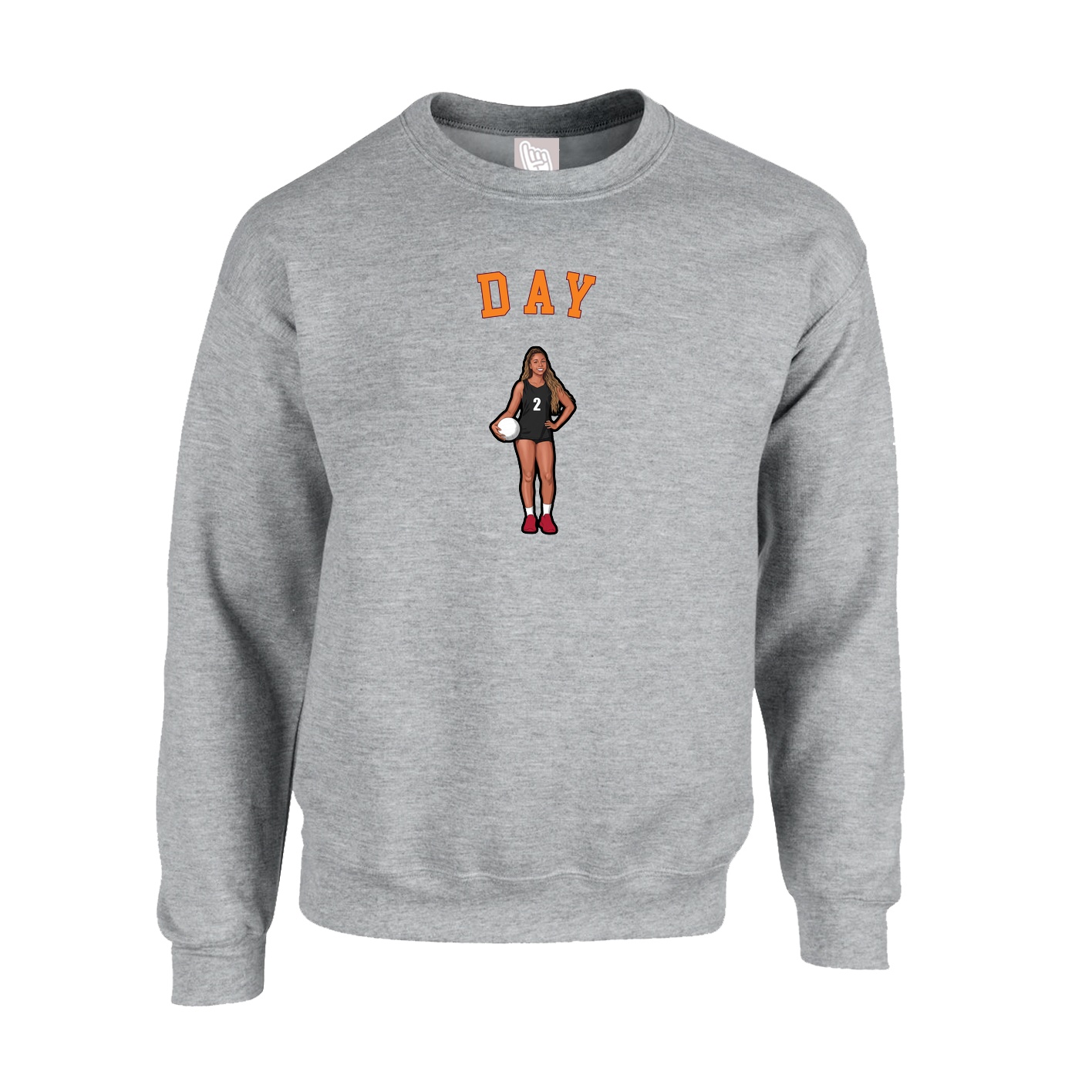 Fleece Crew — Shirsey Arch in Grey