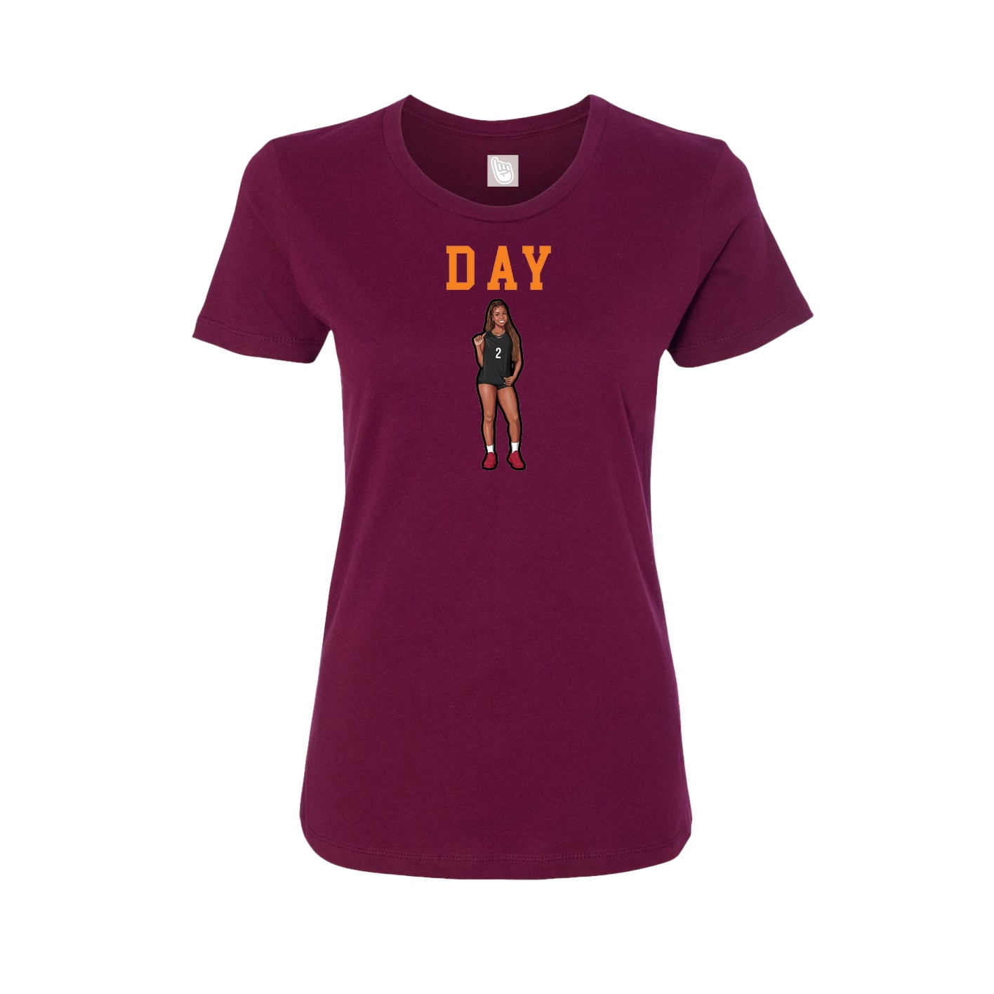 Fitted Women's Tee — Shirsey in Maroon