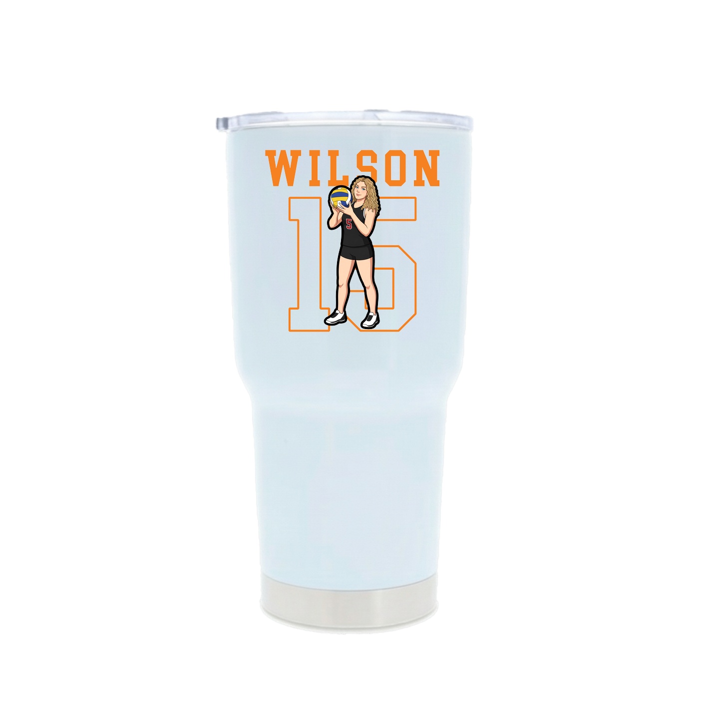 30oz Stainless Steel Tumbler — Shirsey in White