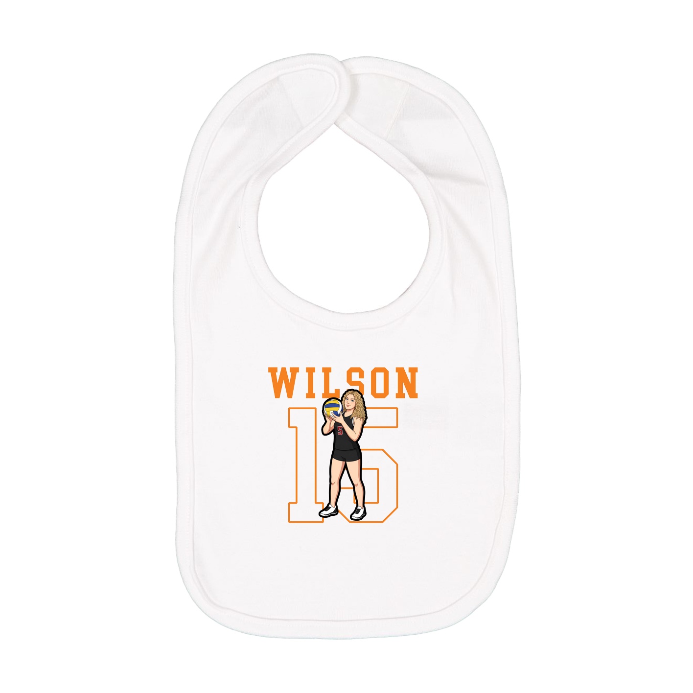 Infant Bib — Shirsey in White