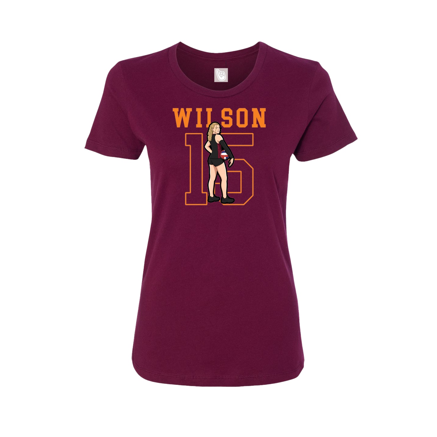 Fitted Women's Tee — Shirsey in Maroon
