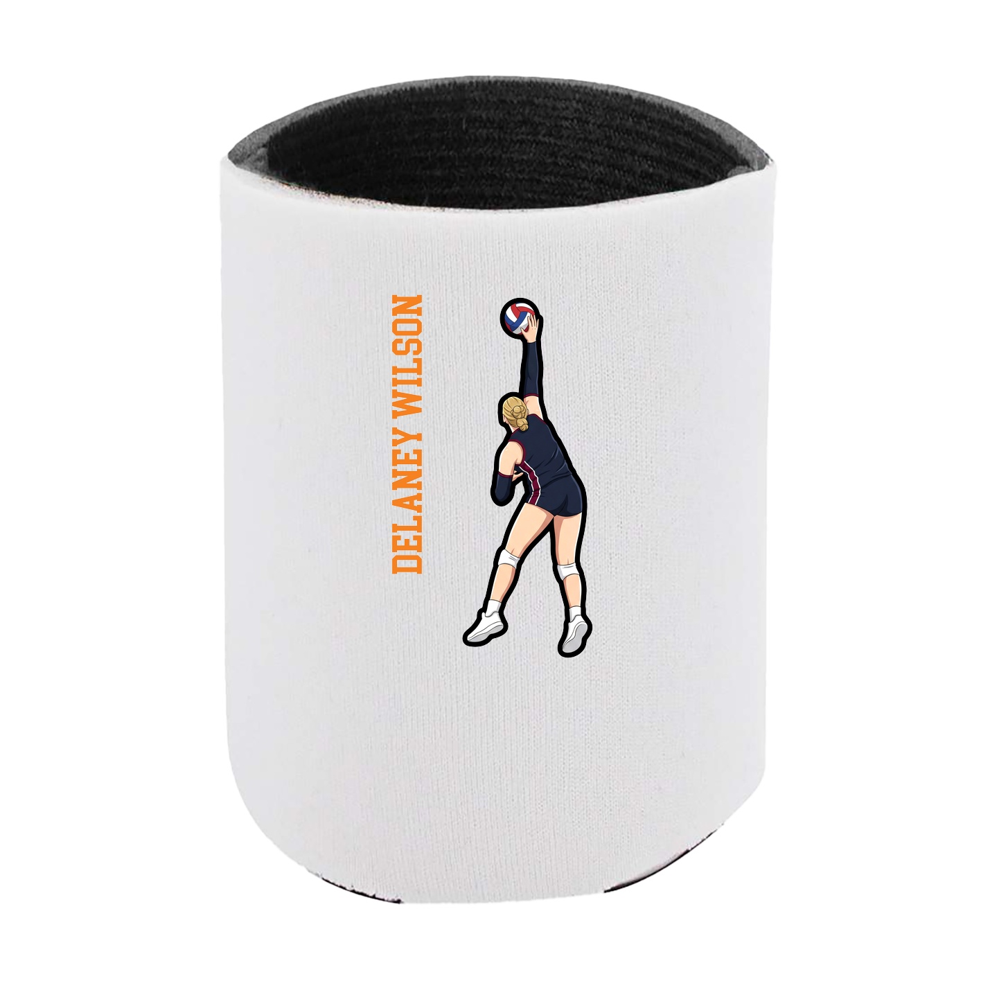 Can Holder — Name Vertical in White