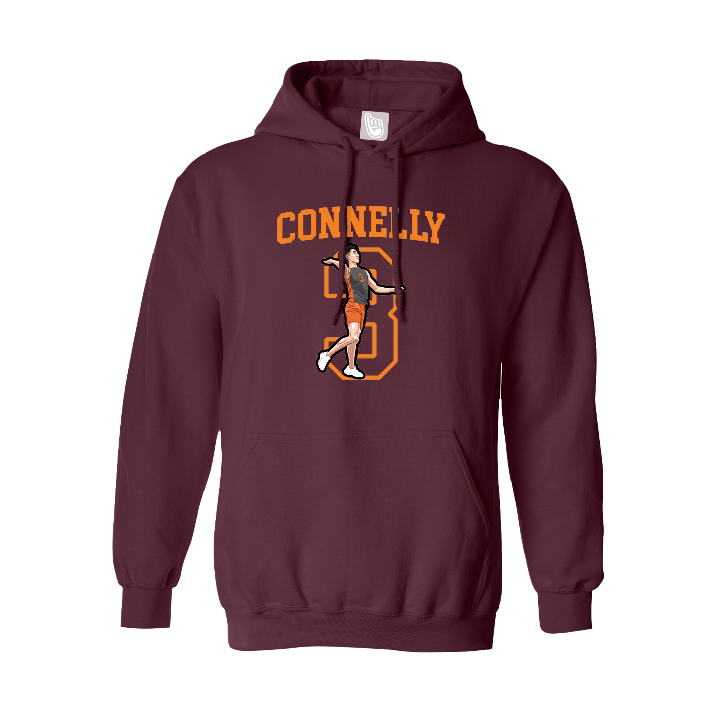 Hoodie — Shirsey in Maroon
