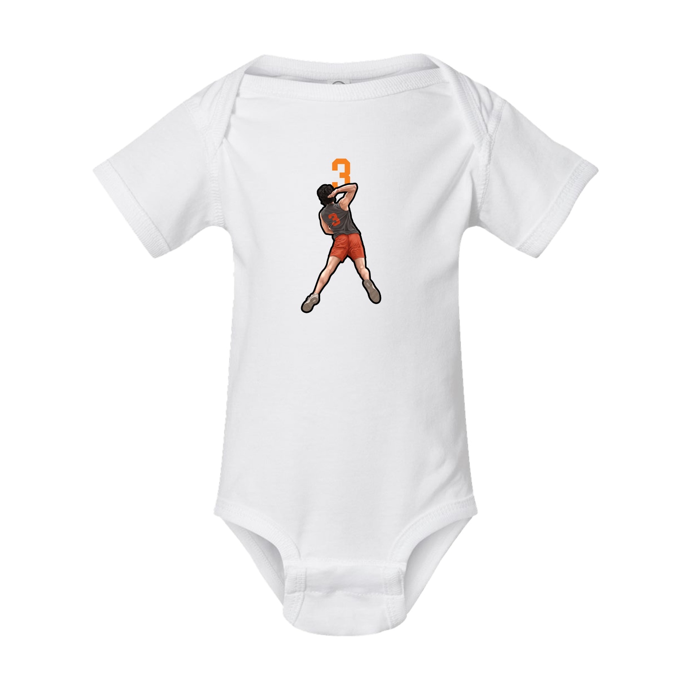 Baby Onesie — Number Top in White
