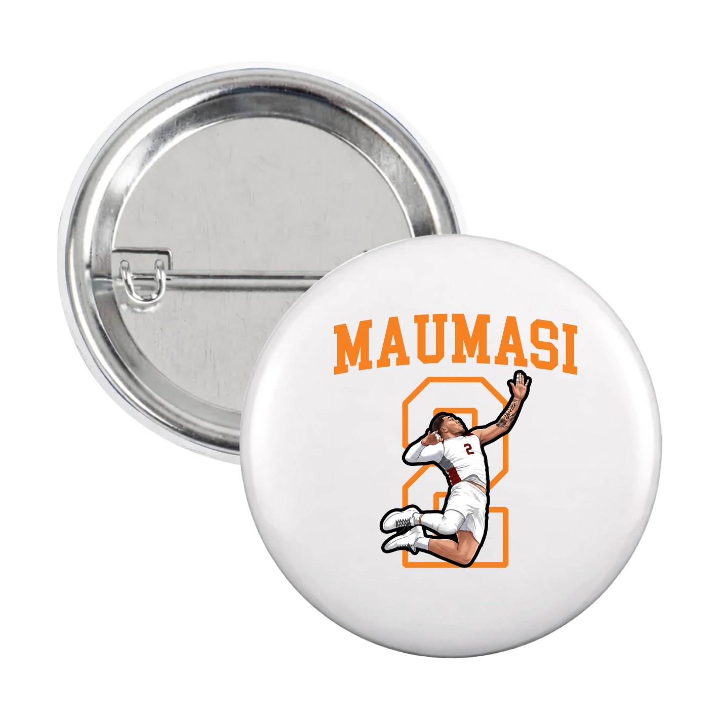 Game Day Button — Shirsey in White
