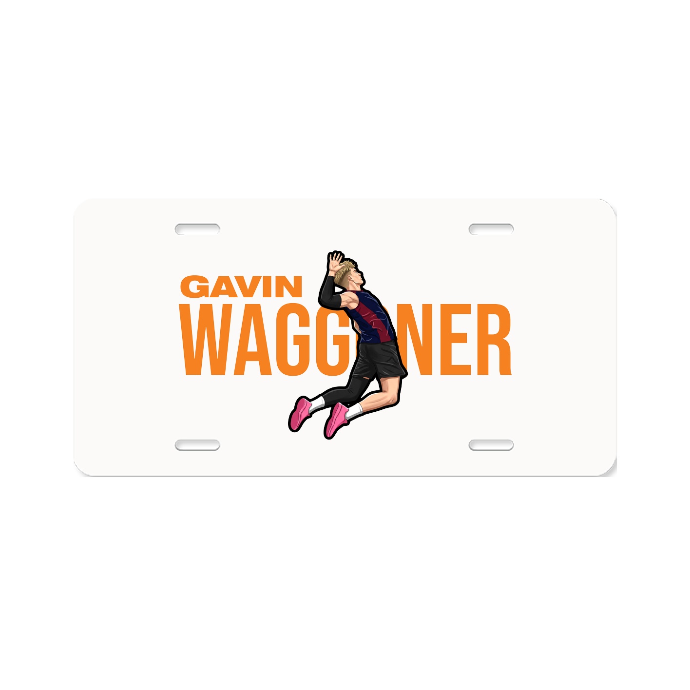 License Plate — Player Name in Classic