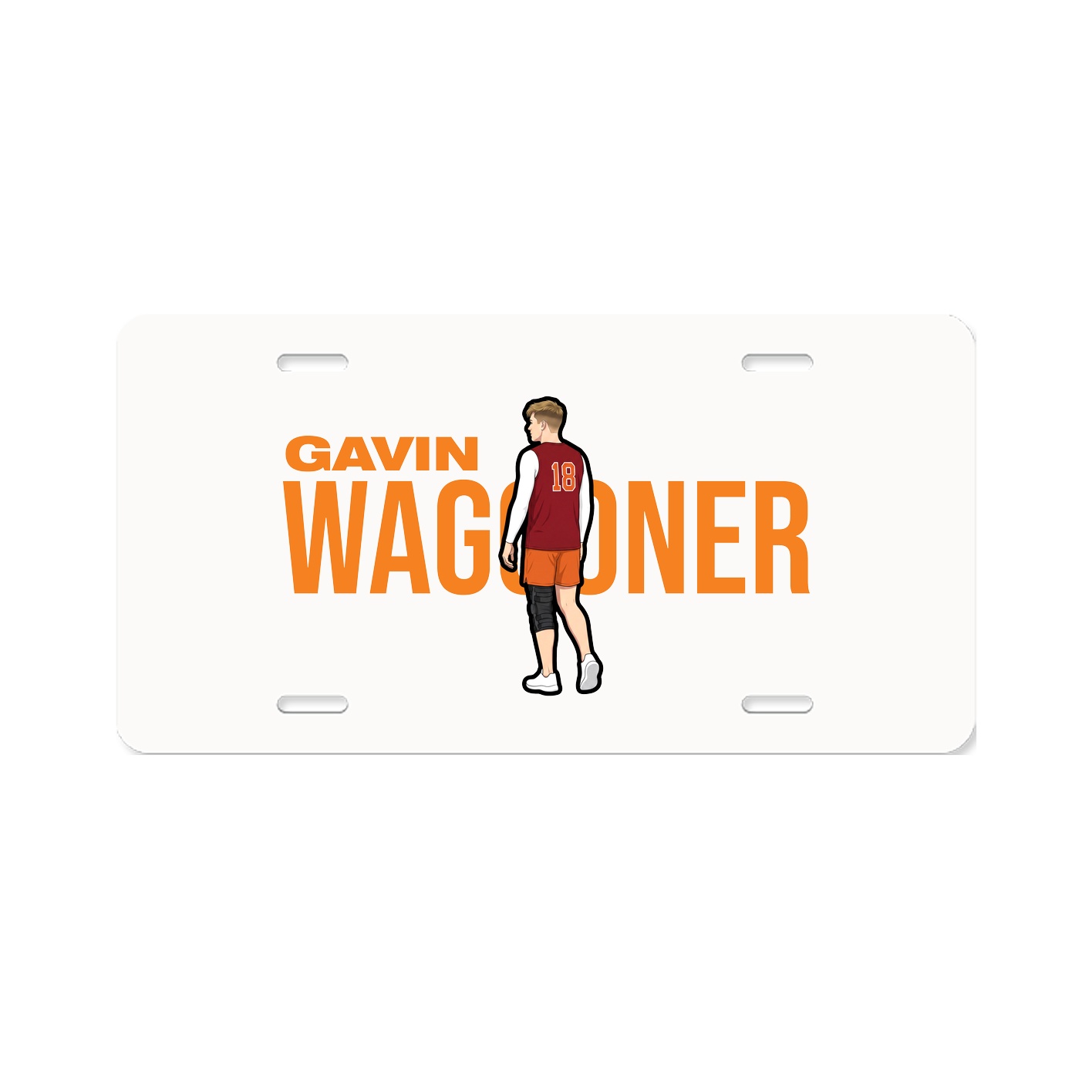 License Plate — Player Name in Classic