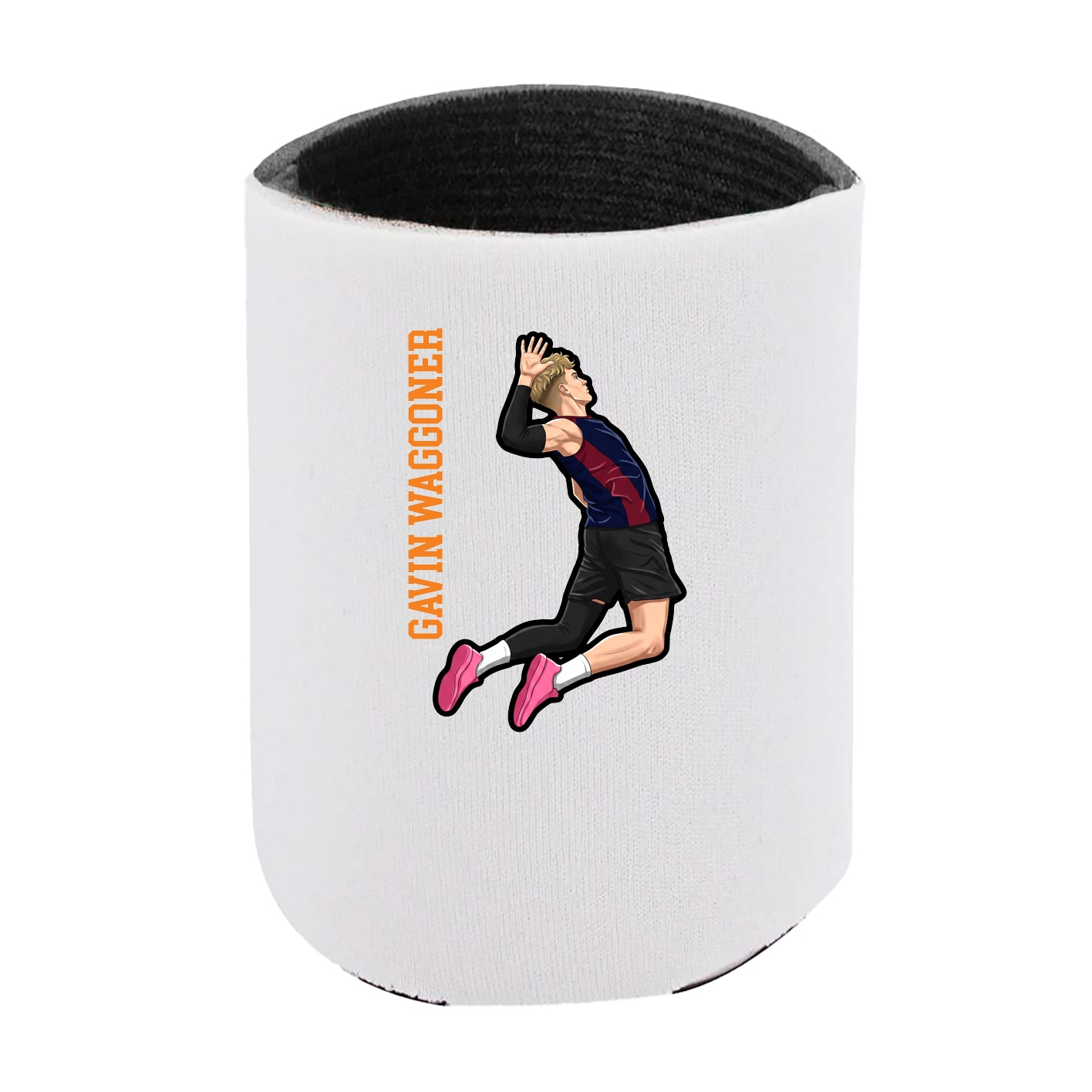 Can Holder — Name Vertical in White