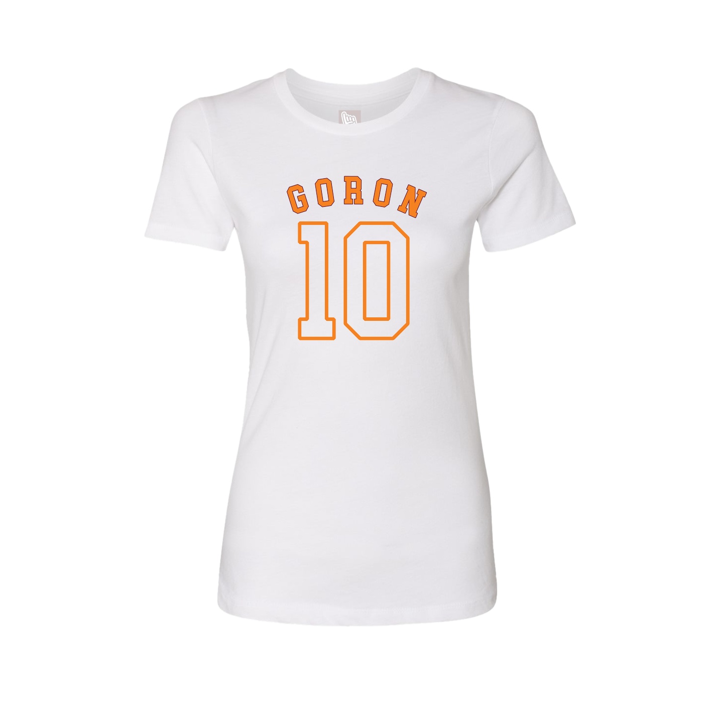 Fitted Women's Tee — Shirsey Arch in White