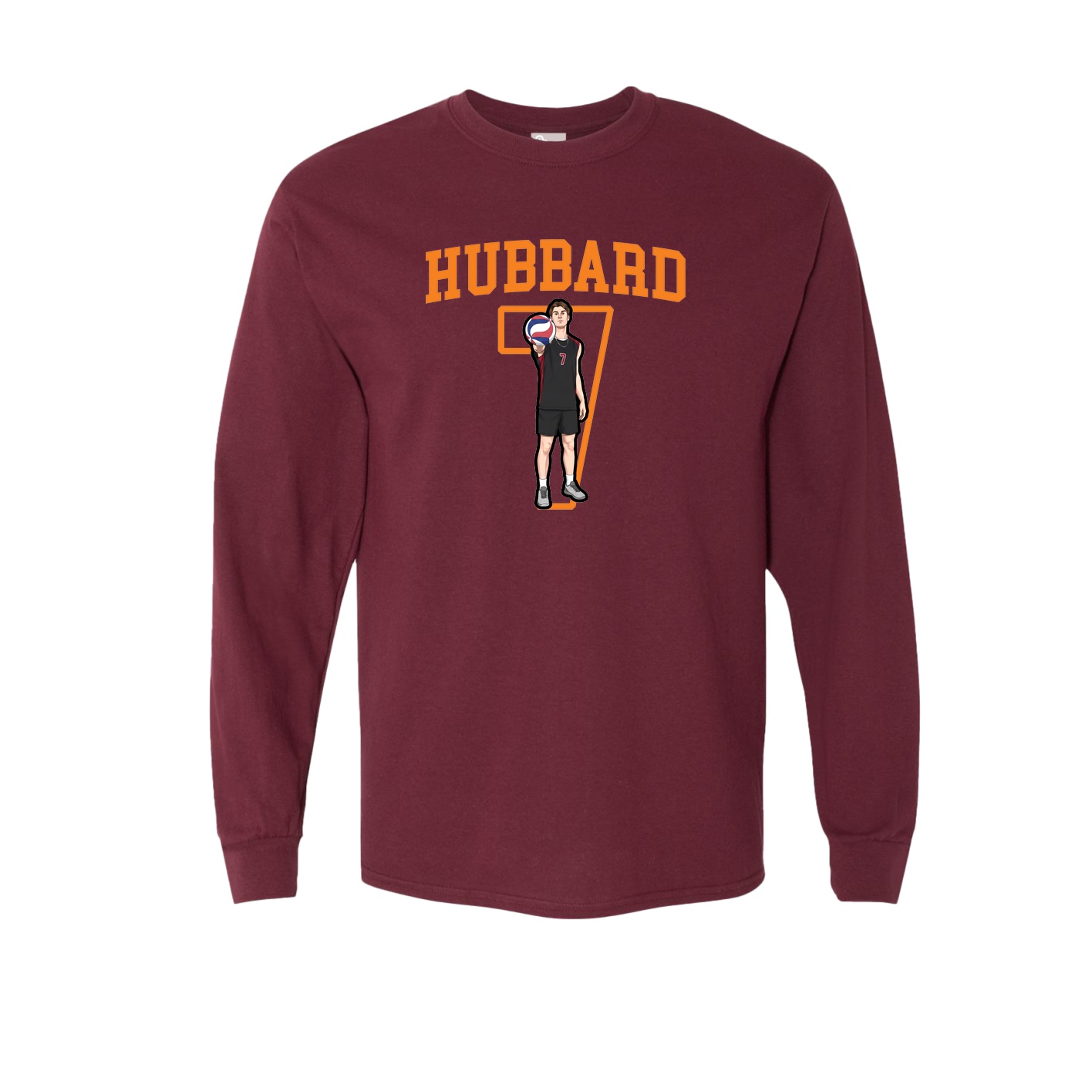 Long Sleeve Tee — Shirsey in Maroon