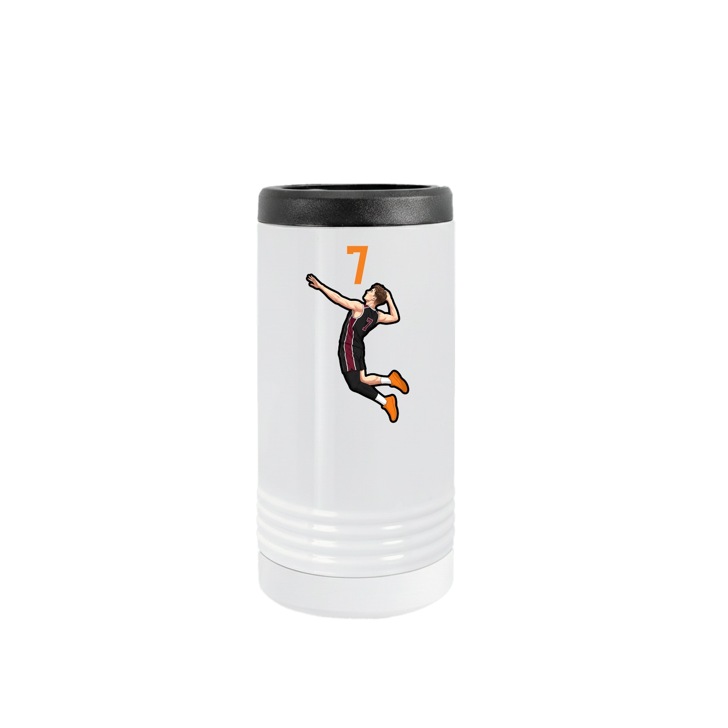 Slim Beverage Holder — Number Top in White
