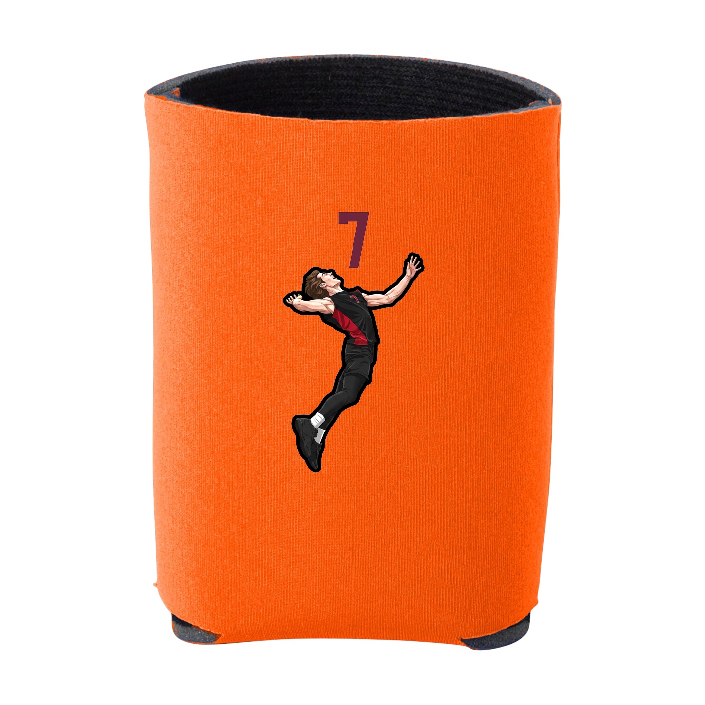 Can Holder — Number Top in Orange