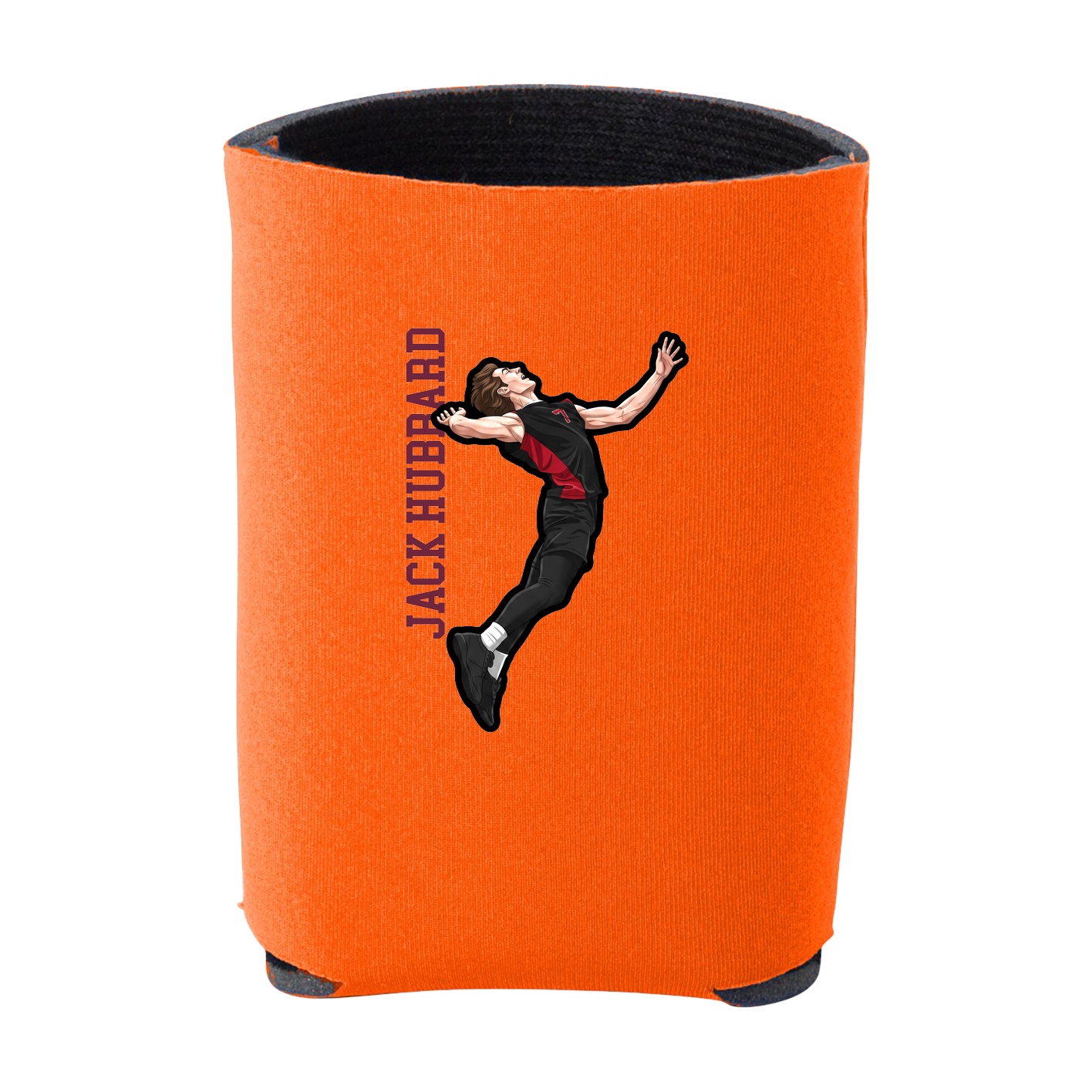 Can Holder — Name Vertical in Orange