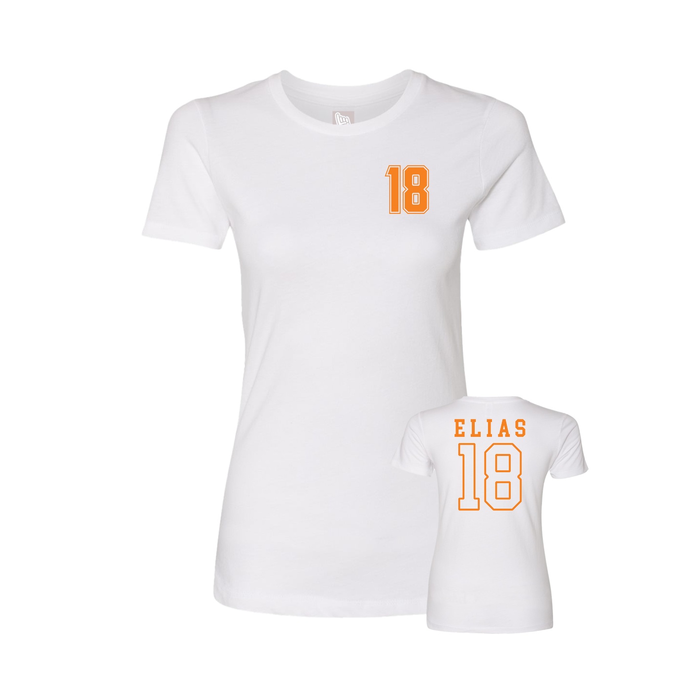 Womens Tee — Chest Back in White