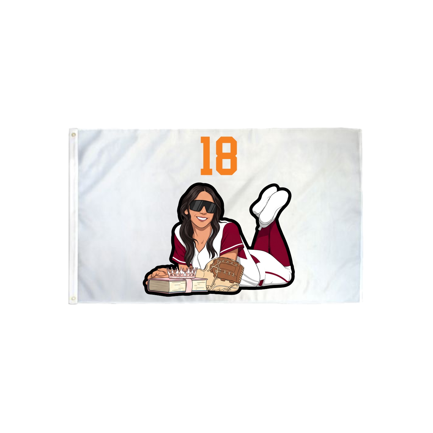 3x5 Flag — Number Top in Classic