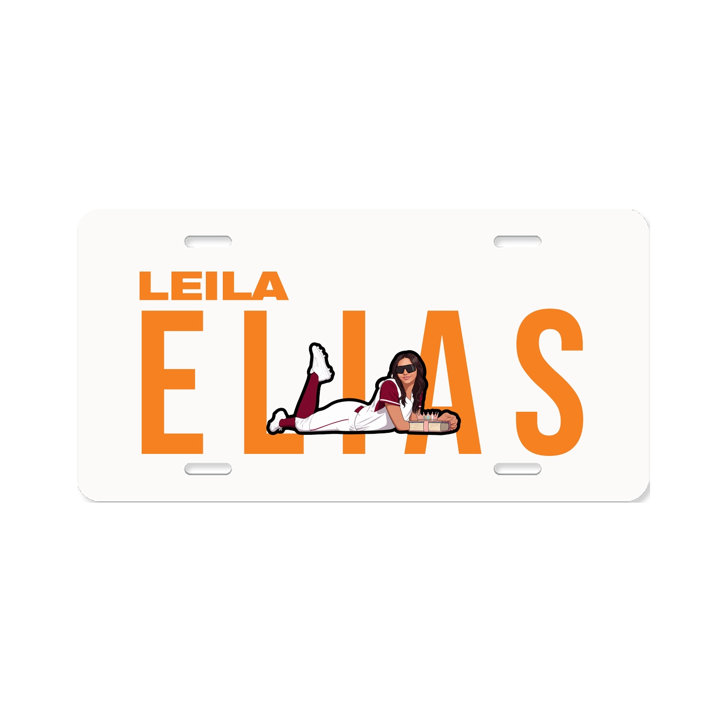 License Plate — Player Name in Classic