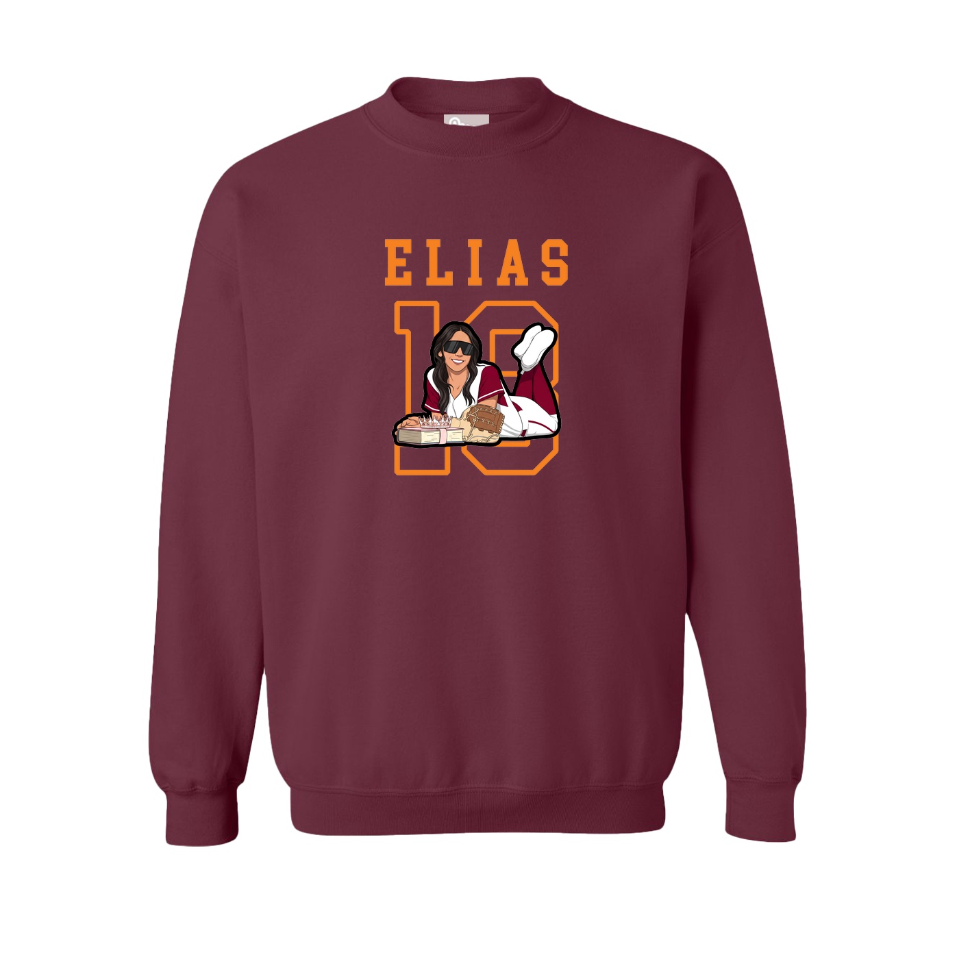 Fleece Crew — Shirsey in Maroon