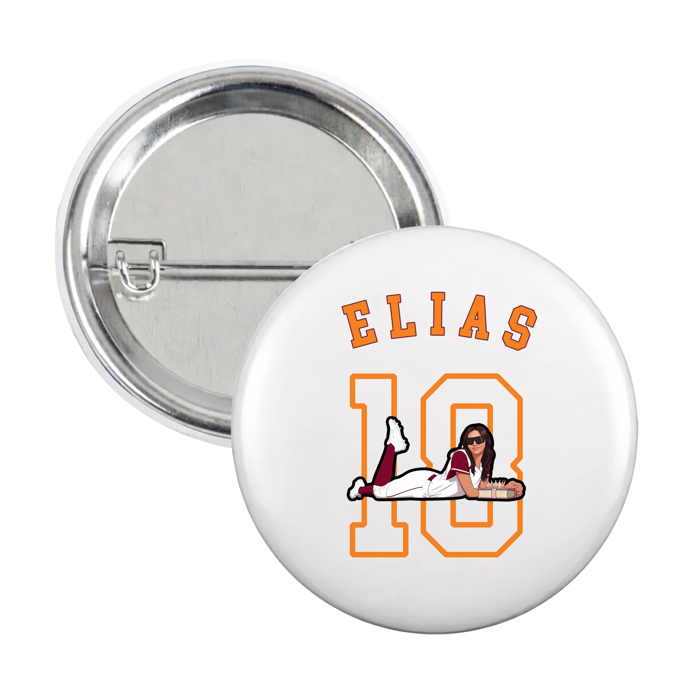 Game Day Button — Shirsey Arch in White