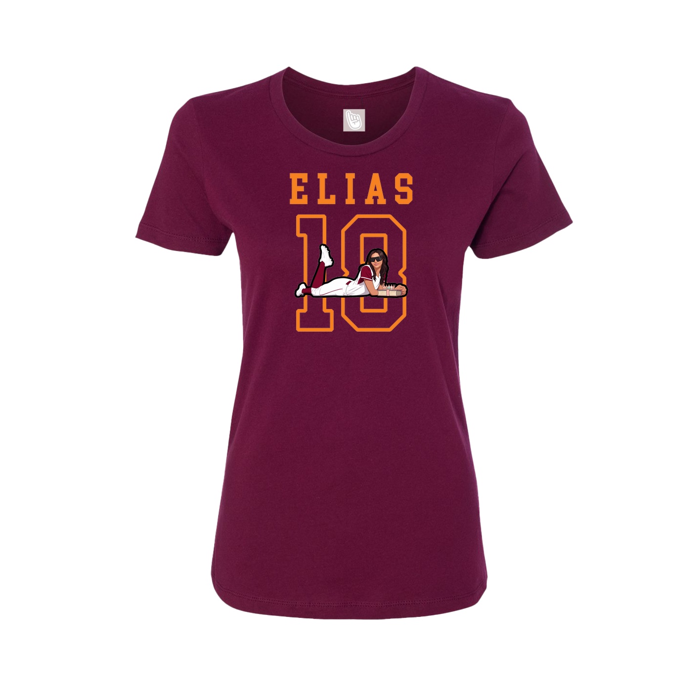 Fitted Women's Tee — Shirsey in Maroon