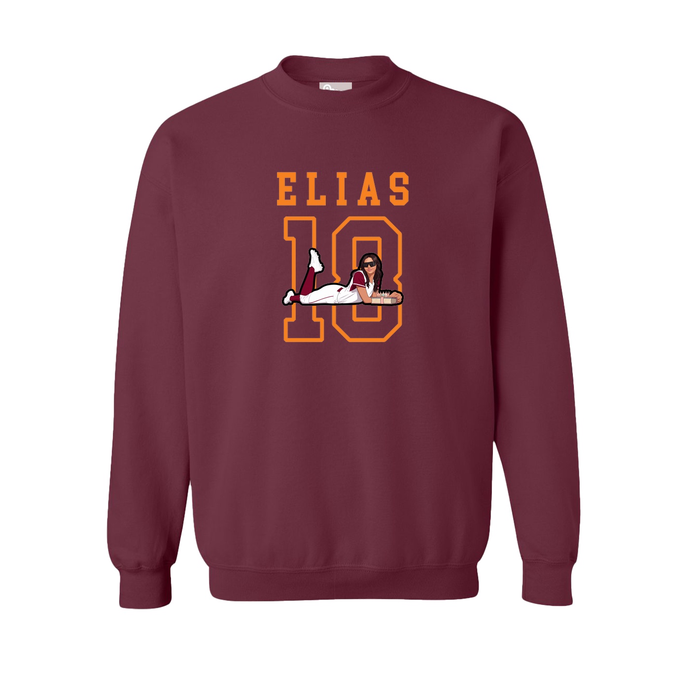 Fleece Crew — Shirsey in Maroon