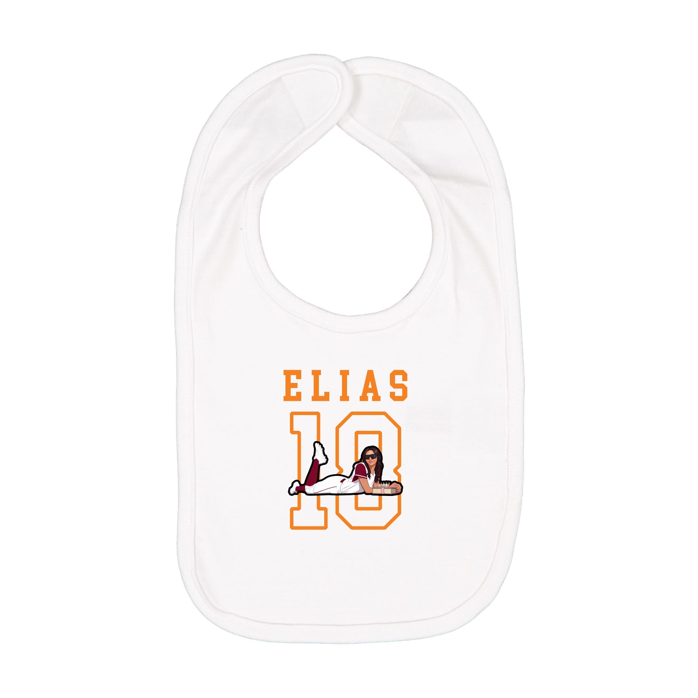 Infant Bib — Shirsey in White