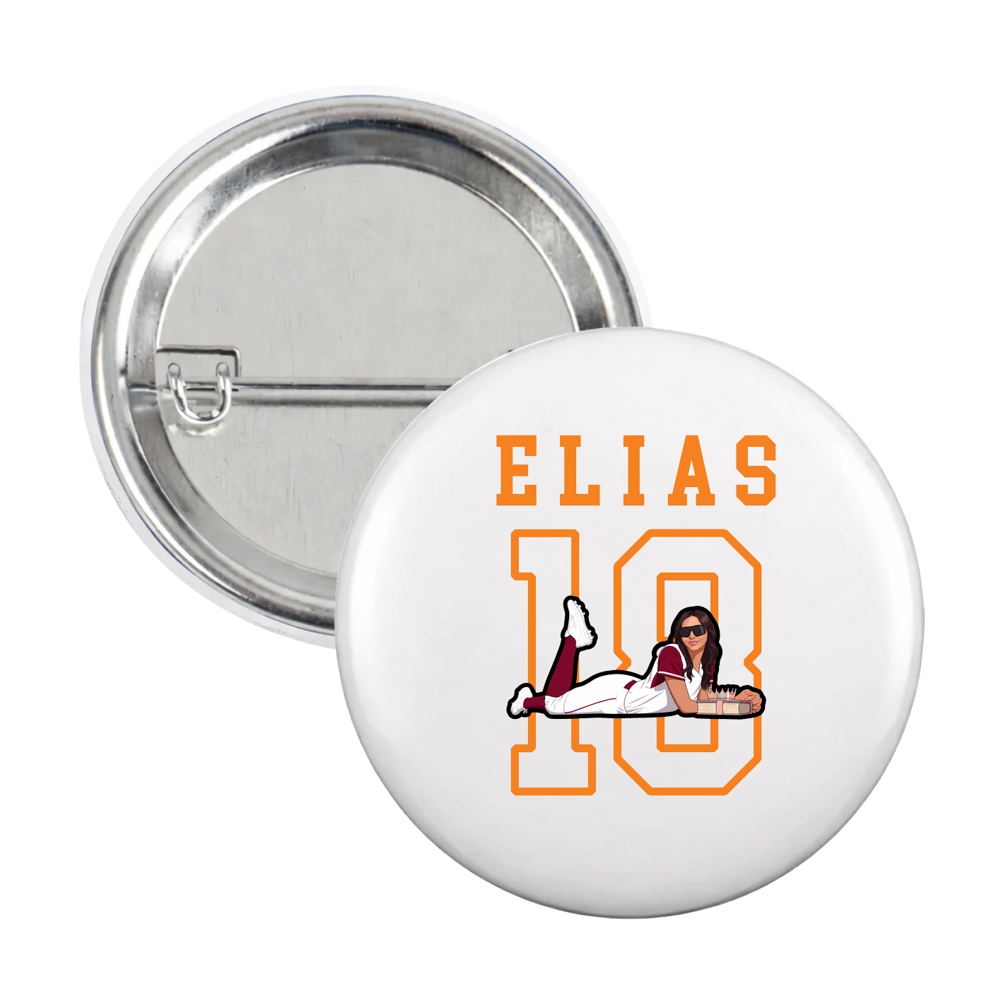 Game Day Button — Shirsey in White