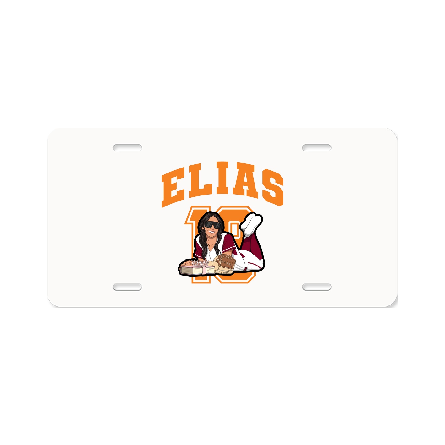 License Plate — Number in Classic