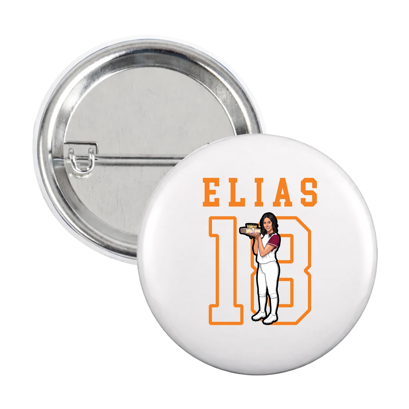 Game Day Button — Shirsey in White