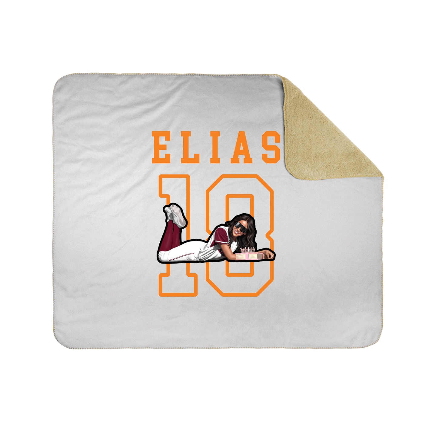 Throw Blanket — Shirsey in White
