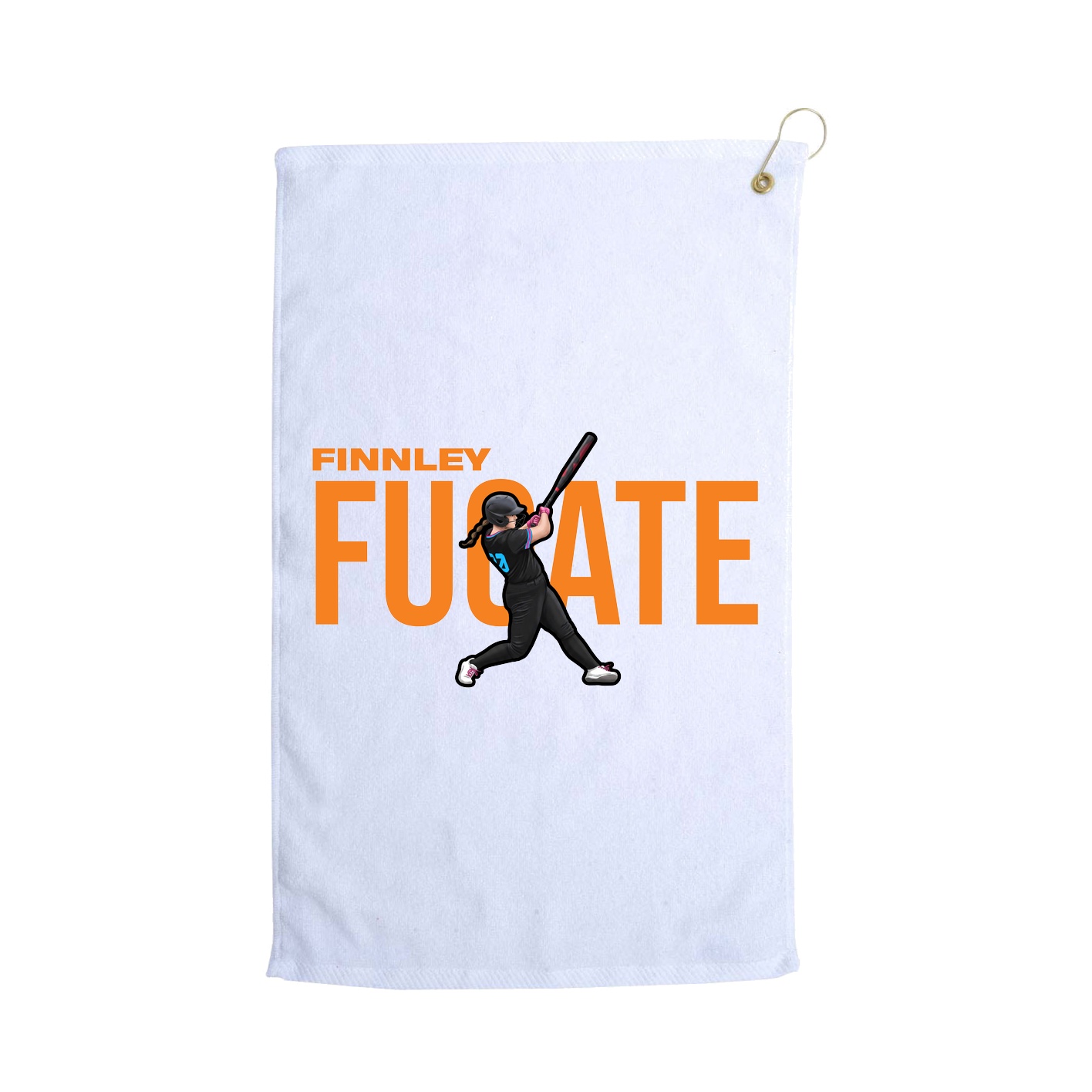 Golf Towel — Player Name in White