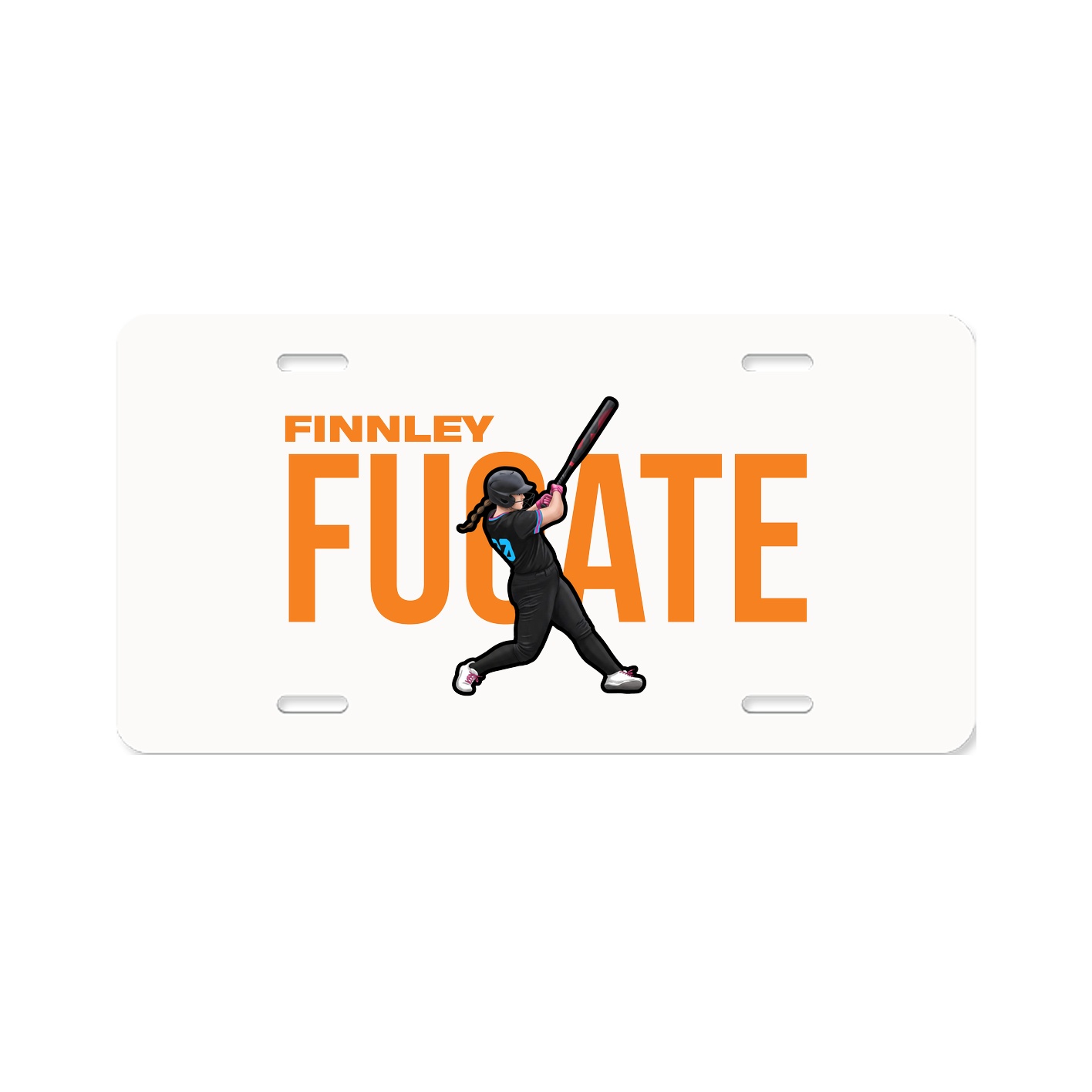 License Plate — Player Name in Classic