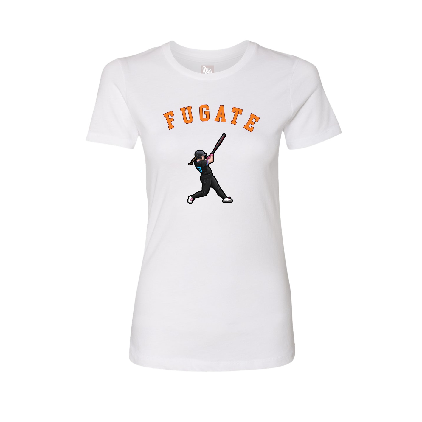 Fitted Women's Tee — Shirsey Arch in White
