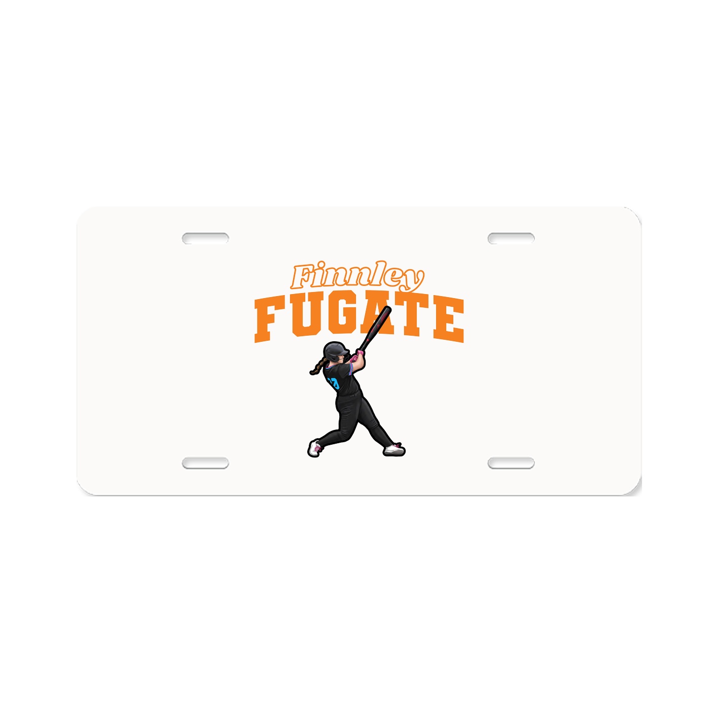 License Plate — Name Arch in Classic