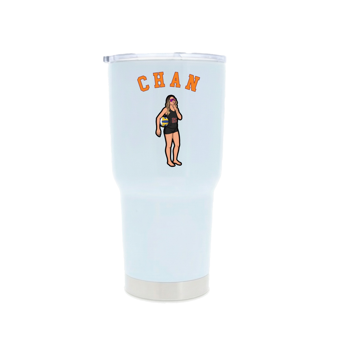 30oz Stainless Steel Tumbler — Shirsey Arch in White
