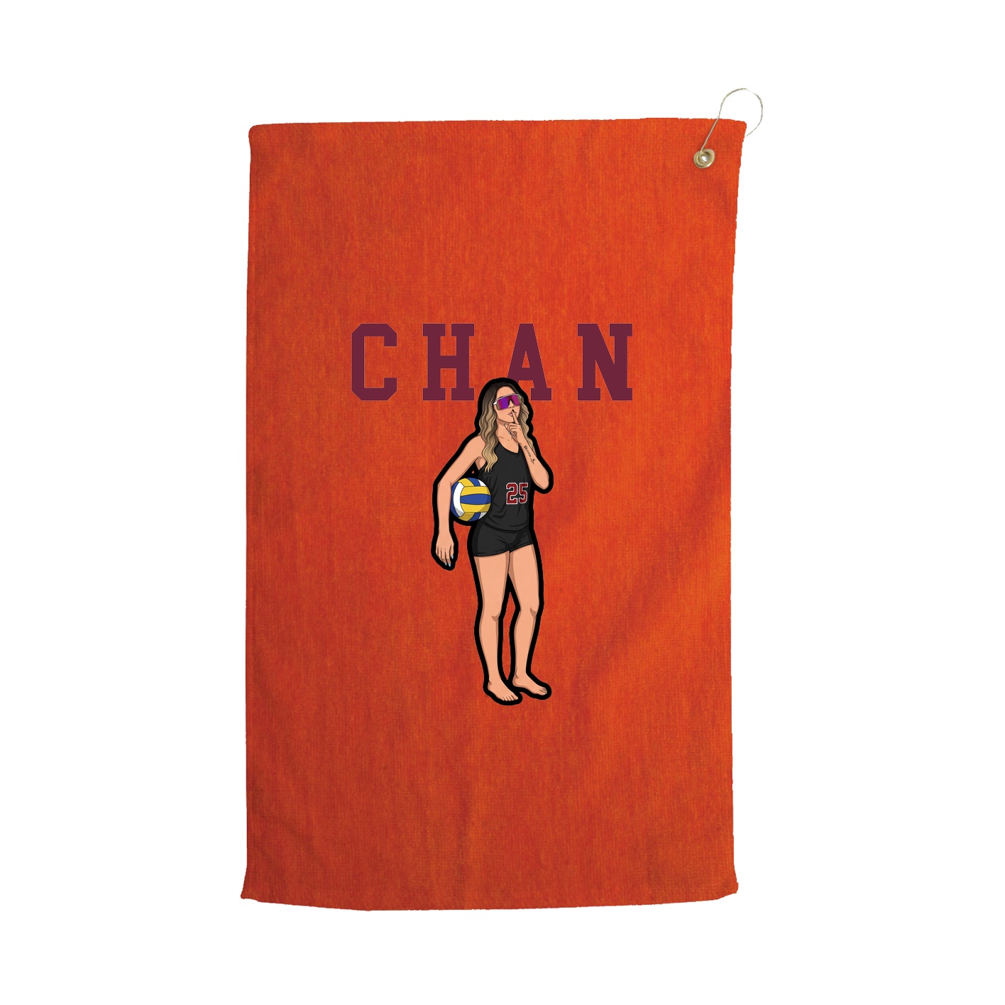 Golf Towel — Shirsey in Orange