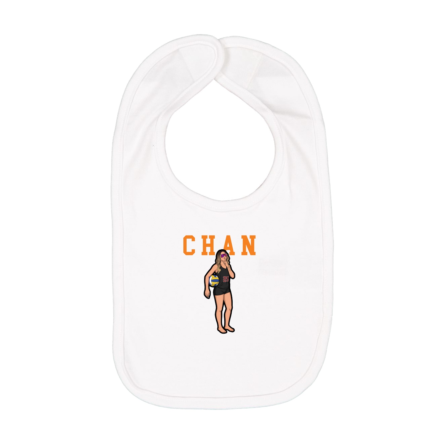 Infant Bib — Shirsey in White