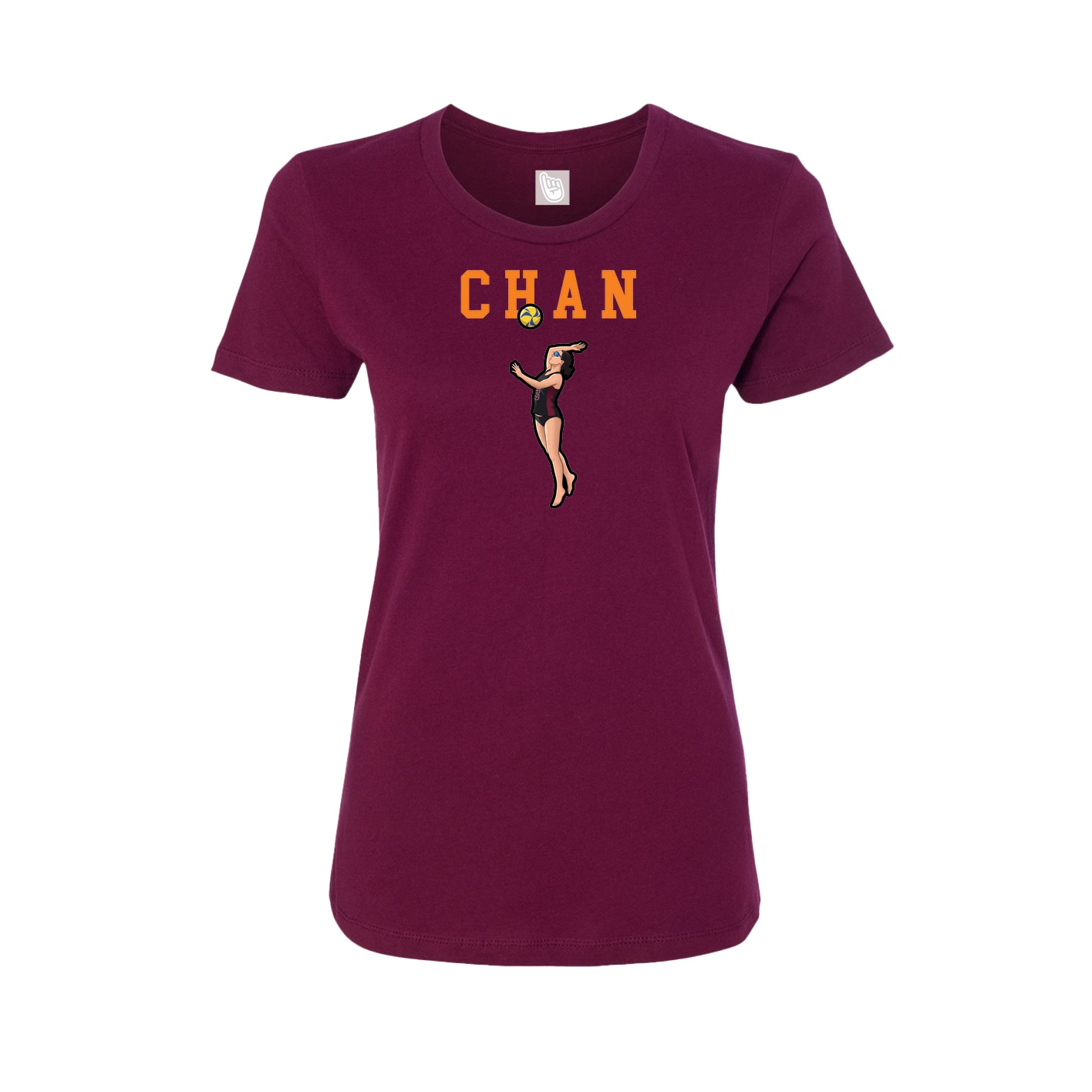 Fitted Women's Tee — Shirsey in Maroon