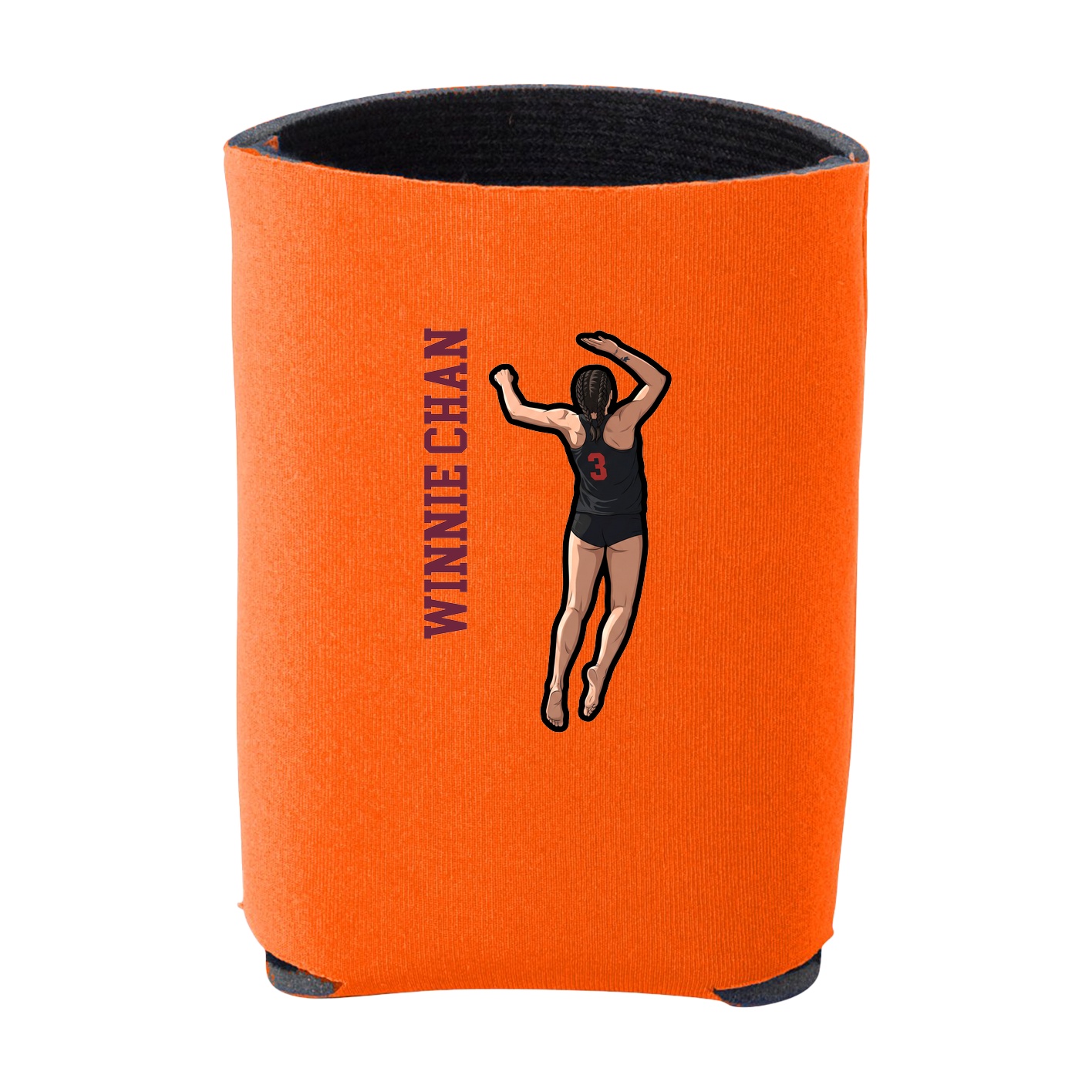 Can Holder — Name Vertical in Orange