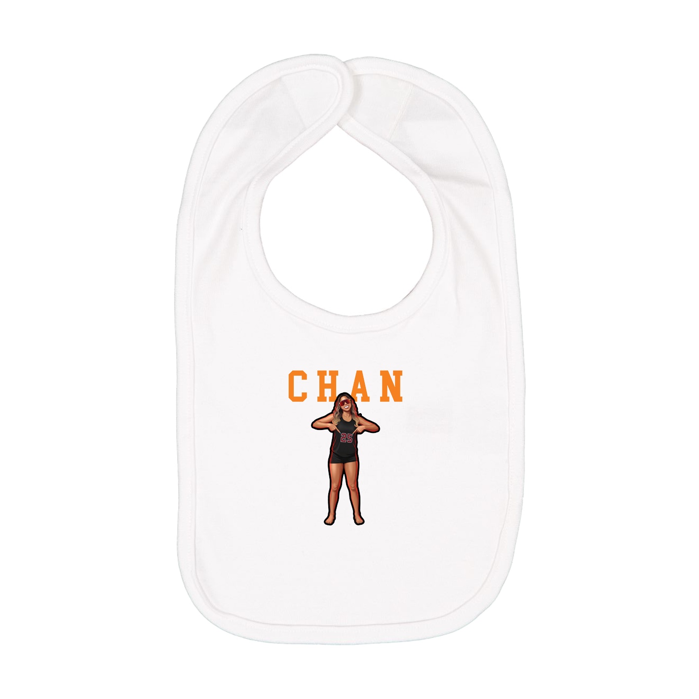 Infant Bib — Shirsey in White
