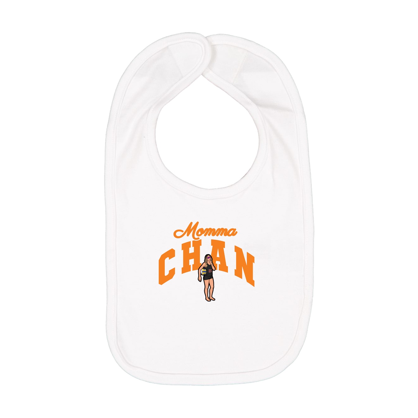 Infant Bib — Mothers Day Arch in White