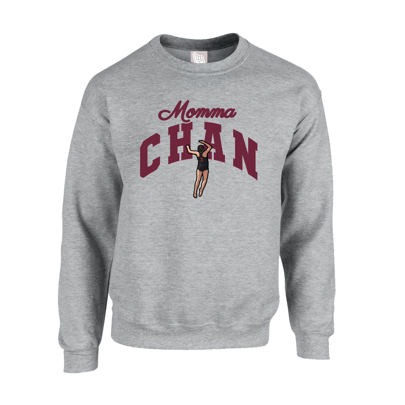 Fleece Crew — Mothers Day Arch in Grey
