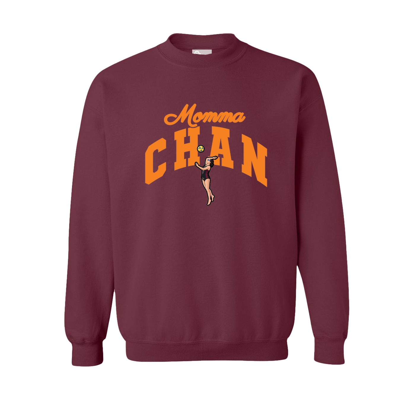 Fleece Crew — Mothers Day Arch in Maroon