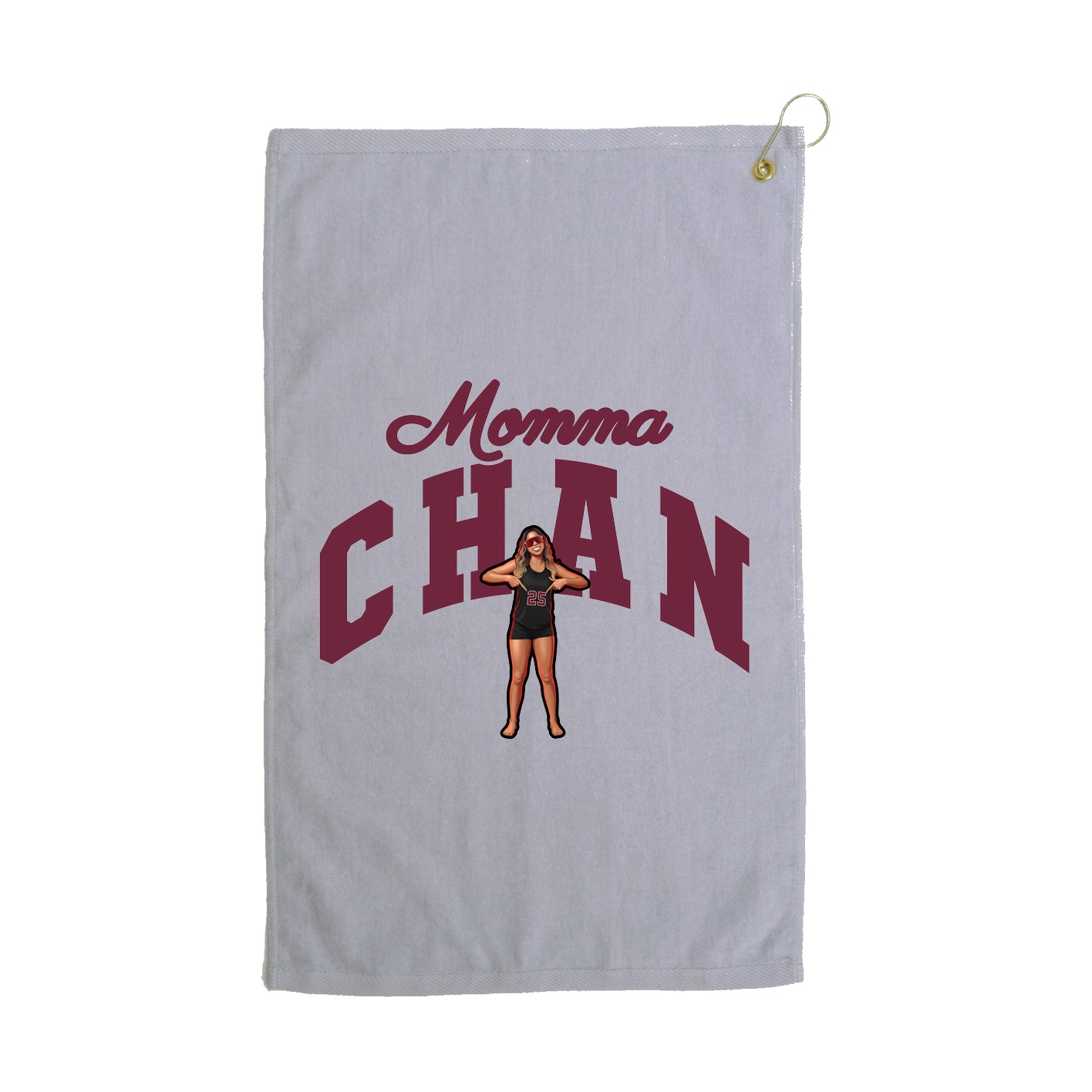 Golf Towel — Mothers Day Arch in Grey