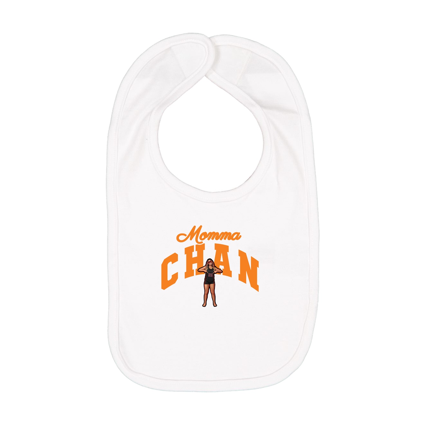 Infant Bib — Mothers Day Arch in White