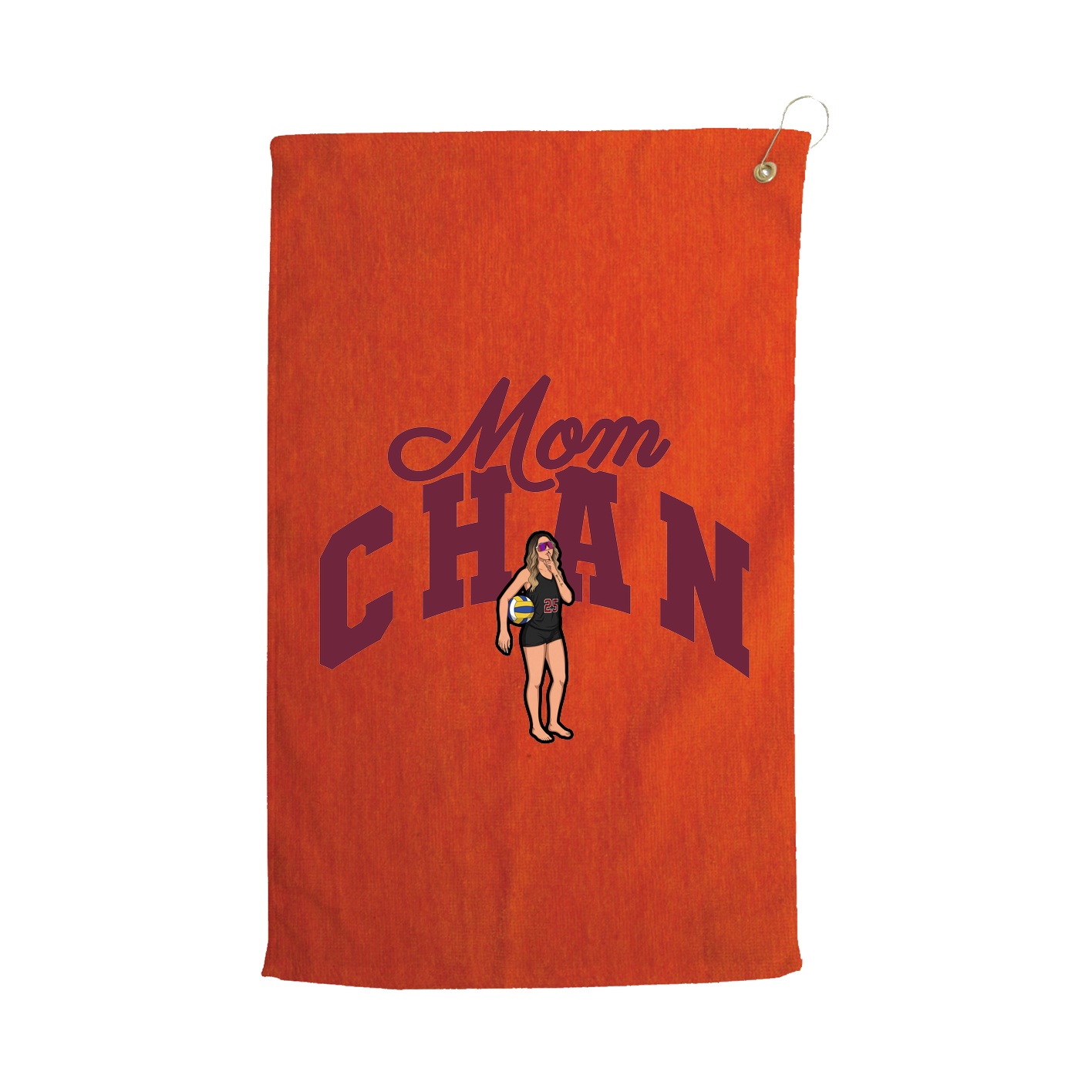 Golf Towel — Mothers Day Arch in Orange