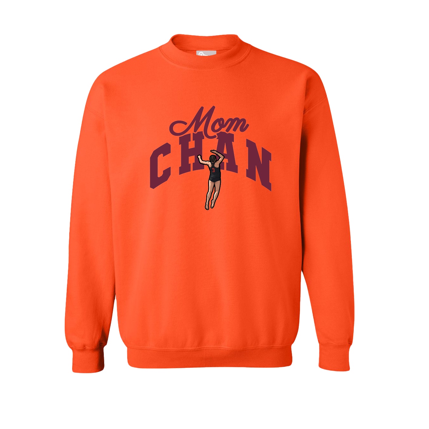 Fleece Crew — Mothers Day Arch in Orange