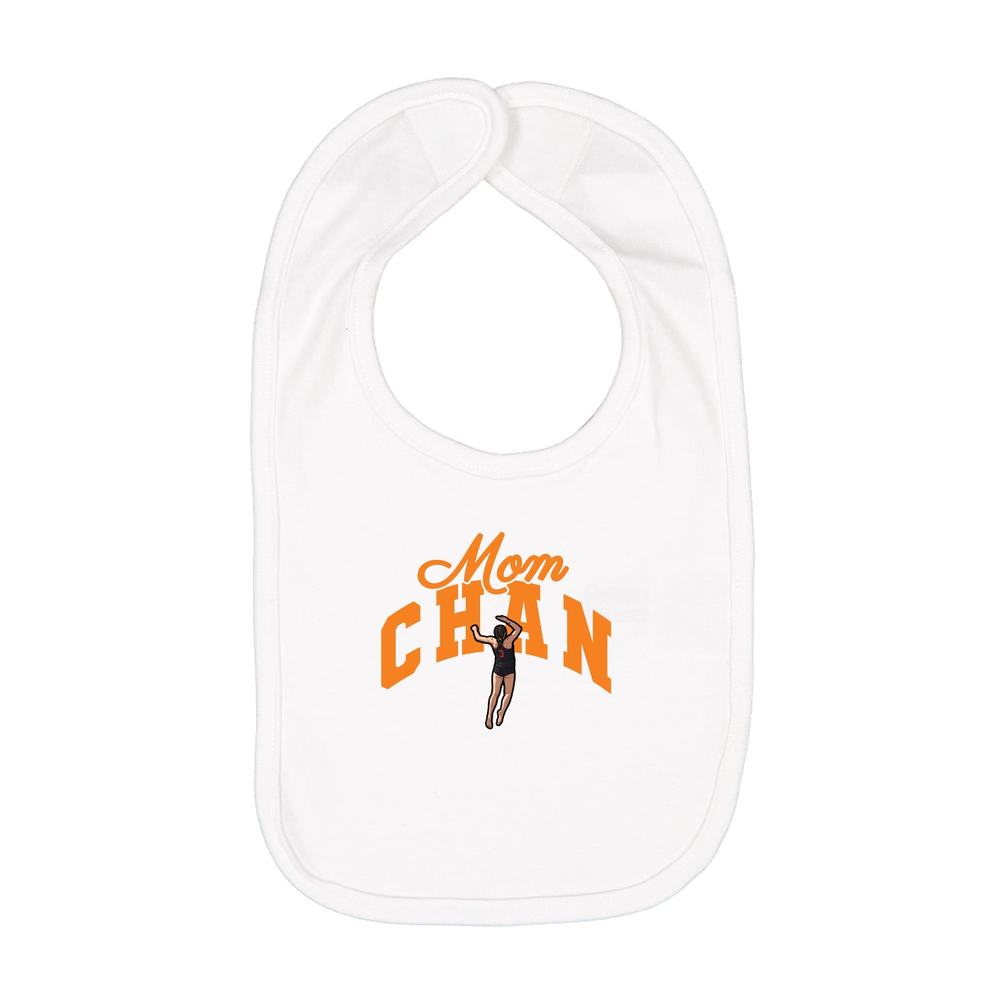 Infant Bib — Mothers Day Arch in White